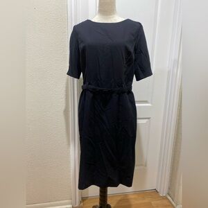 Black workwear dress size Large Ladies' Elbow Sleeve Dress - Black